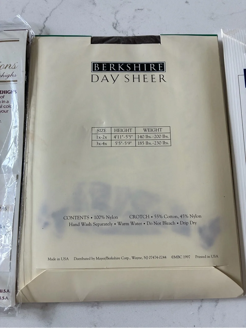 VintageBerkshire Day Sheer Queen Sandalfoot Hosiery - Coffee & Assorted Packages